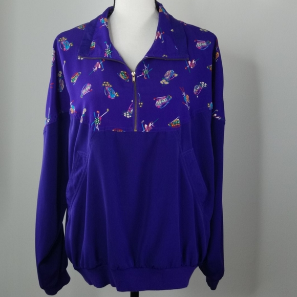 golf pullover lightweight athletic jacket medium - Picture 1 of 7